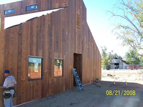 San Joaquin River Parkway Barn with recreated Old Look Barnwood Siding