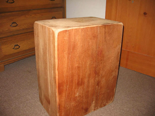 Finished Red Mahogany Block