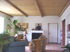 Living Room Ceiling Salvaged Log Poles from North Fork Fire - Julian Home