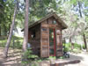 Garden Shed Made from Reclaimed Wood Boards
