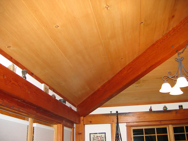 Ceiling from Reclaimed Wood