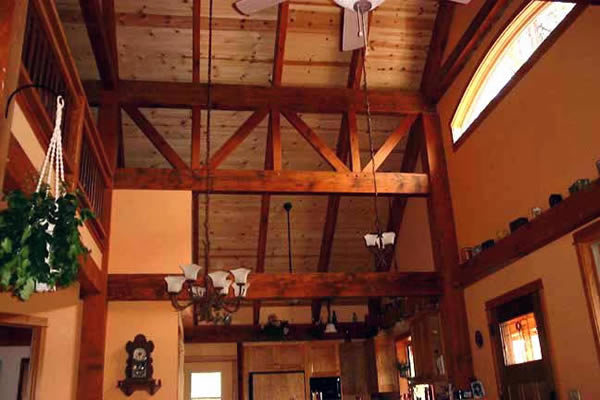 Interior Kitchen Ceiling From Reclaimed Wood Building Materials